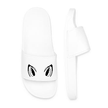 Fox Red Fox Ears Fox Ears Ears Sweet Hearing - Men’s Pool Sliders - white - Front