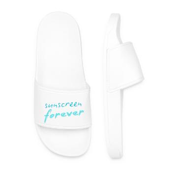 Sunscreen forever - Men’s Pool Sliders - white - Front