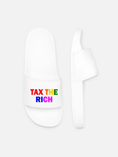 Tax the rich - Männer Badelatschen - Weiß