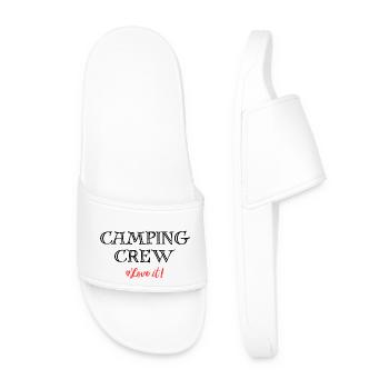 Camping Crew - Männer Badelatschen - Weiß - Vorne