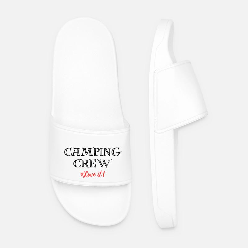 Camping Crew - Men’s Pool Sliders - white