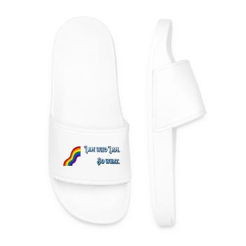 I am - Men’s Pool Sliders - white - Front