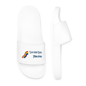 I am what I am - Men’s Pool Sliders - white - Front