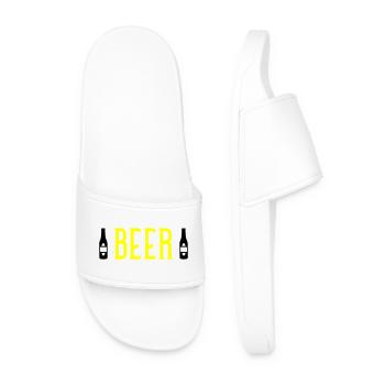 Beer  - Männer Badelatschen - Weiß - Vorne