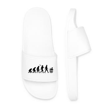 Evolution - Eisbader - Winterbaden - Eisbaden - Männer Badelatschen - Weiß - Vorne