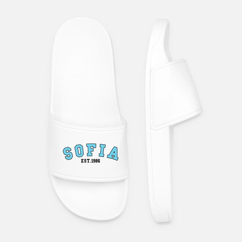Sofia Est. 1986 - Men’s Pool Sliders - white