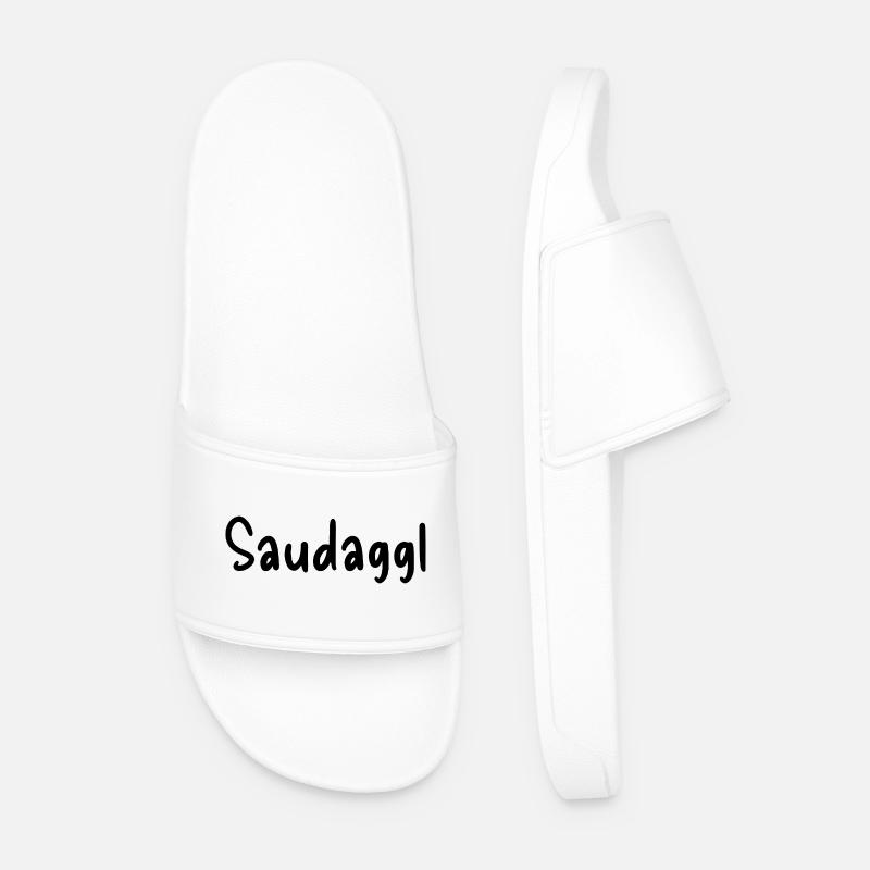 Saudaggl - Männer Badelatschen - Weiß