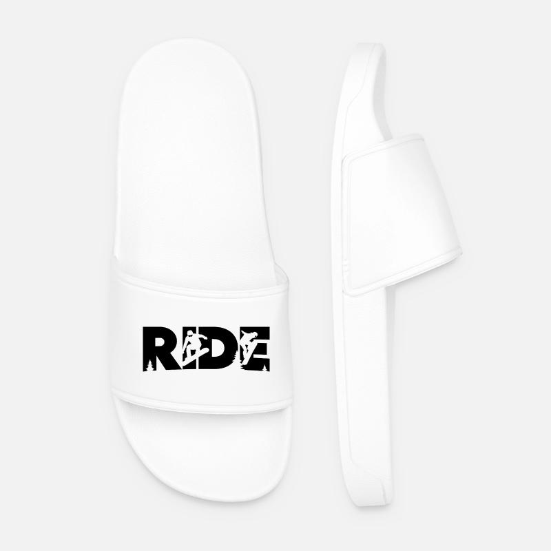 Fahr Snowboard Snowboard Snowboarder - Männer Badelatschen - Weiß