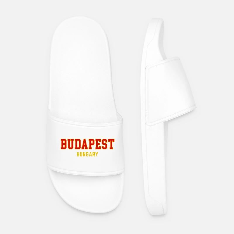 Budapest City Pride Varsity - Männer Badelatschen - Weiß