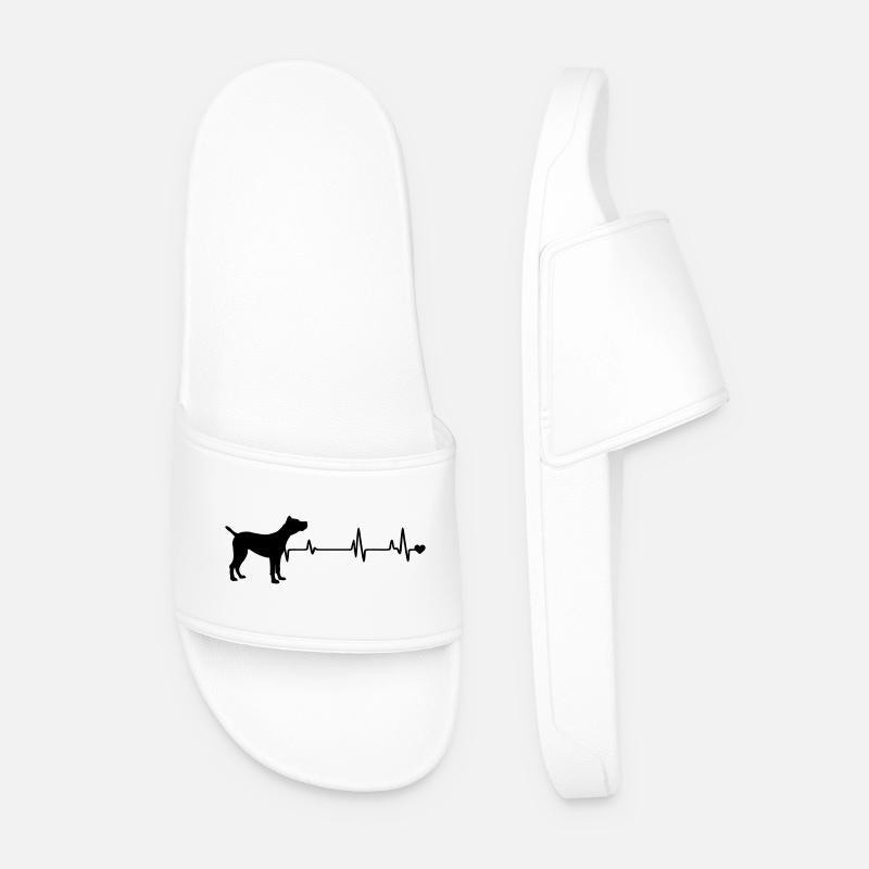 Hund - Männer Badelatschen - Weiß