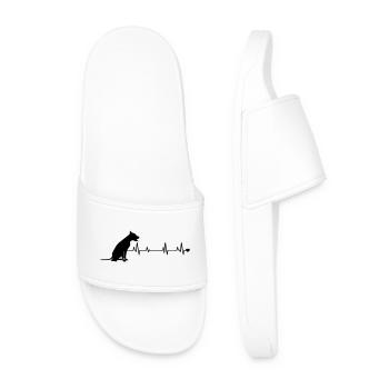 Dog - Men’s Pool Sliders - white - Front