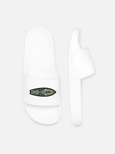 Surfboard Tribal Surfing Surfing Surf School - Men’s Pool Sliders - white