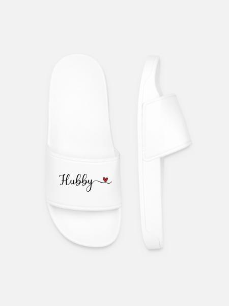 Hubby - Men’s Pool Sliders - white