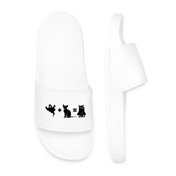 Funny Halloween Dog Ghost - Männer Badelatschen - Weiß - Vorne