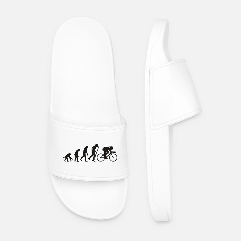 Evolution du cyclisme - Claquettes Homme - blanc