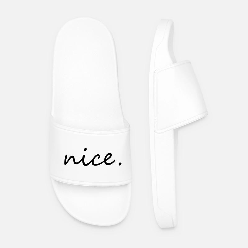 nice - Men’s Pool Sliders - white