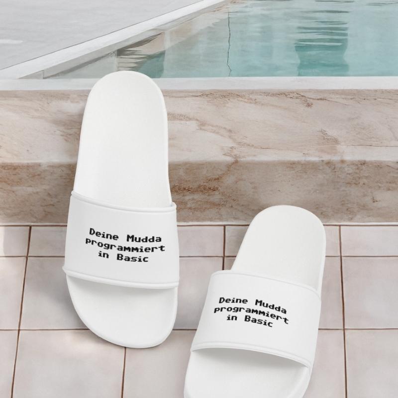 Deine Mudda programmiert in Basic Männer Badelatschen