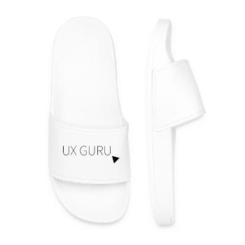 UX Guru - Männer Badelatschen - Weiß - Vorne