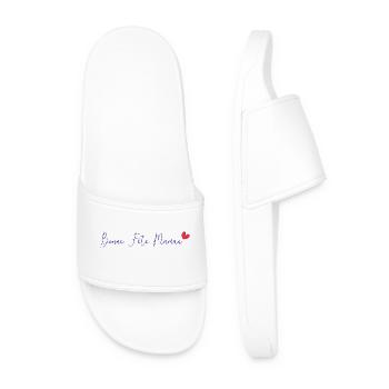 BONNE FÊTE MAMAN. MAMAN. FÊTE DES MÈRES. JE T'AIME - Claquettes Homme - blanc - Devant