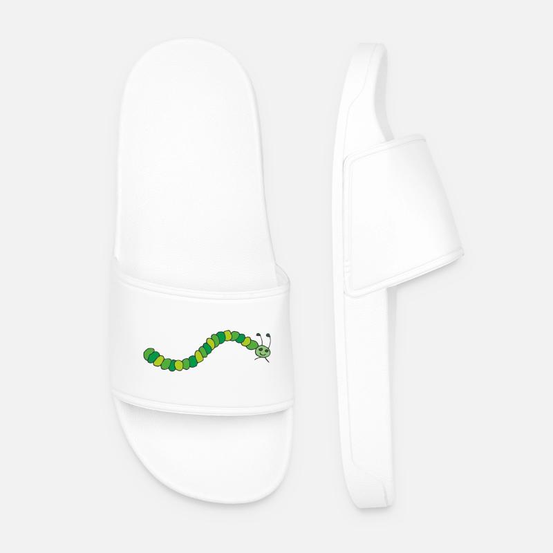 raupe - Männer Badelatschen - Weiß