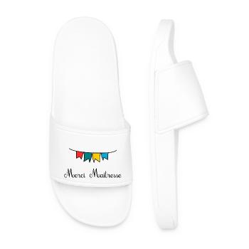MAÎTRESSE. MERCI. MERCI MAÎTRESSE - Claquettes Homme - blanc - Devant