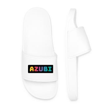 Azubi Tshirt coloured black - Männer Badelatschen - Weiß - Vorne