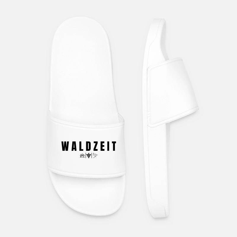 Waldzeit - Männer Badelatschen - Weiß