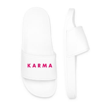 Karma - Männer Badelatschen - Weiß - Vorne