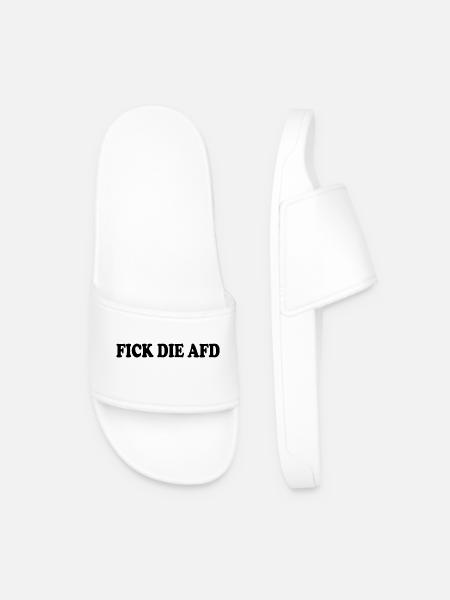 Fick die afd - Männer Badelatschen - Weiß