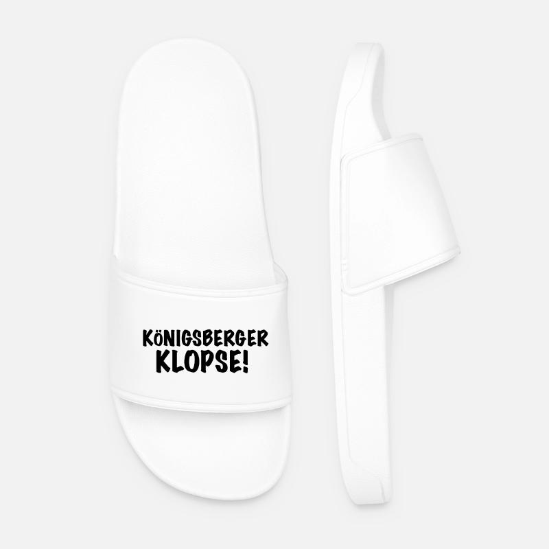 Königsberger Klopse. - Männer Badelatschen - Weiß
