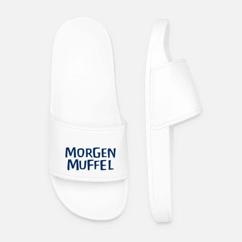 Morgenmuffel - Männer Badelatschen - Weiß