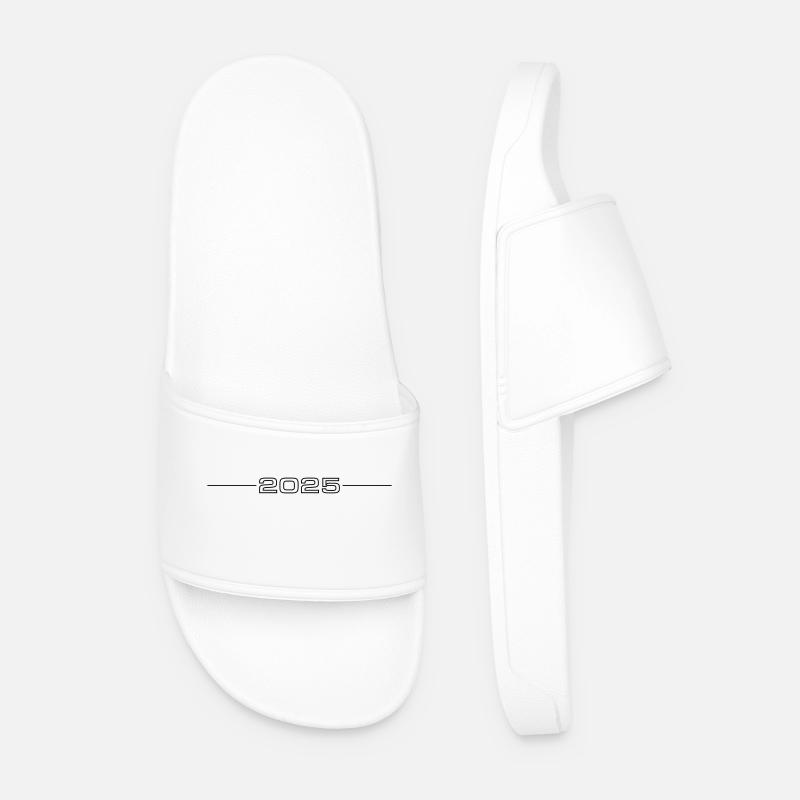 2025 Line Year - Men’s Pool Sliders - white