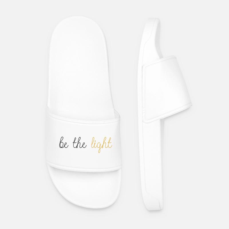 Be The Light! - Männer Badelatschen - Weiß