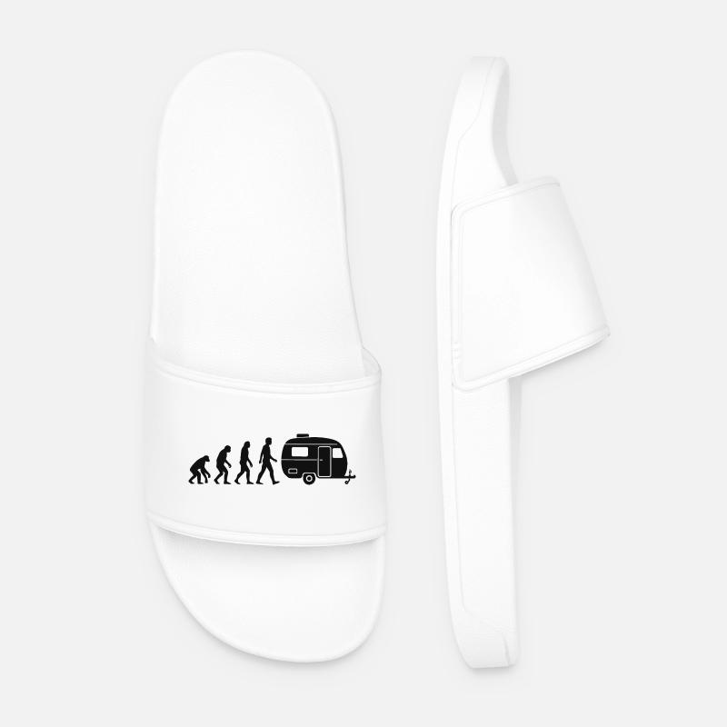 Evolution Caravan Camper - Men’s Pool Sliders - white