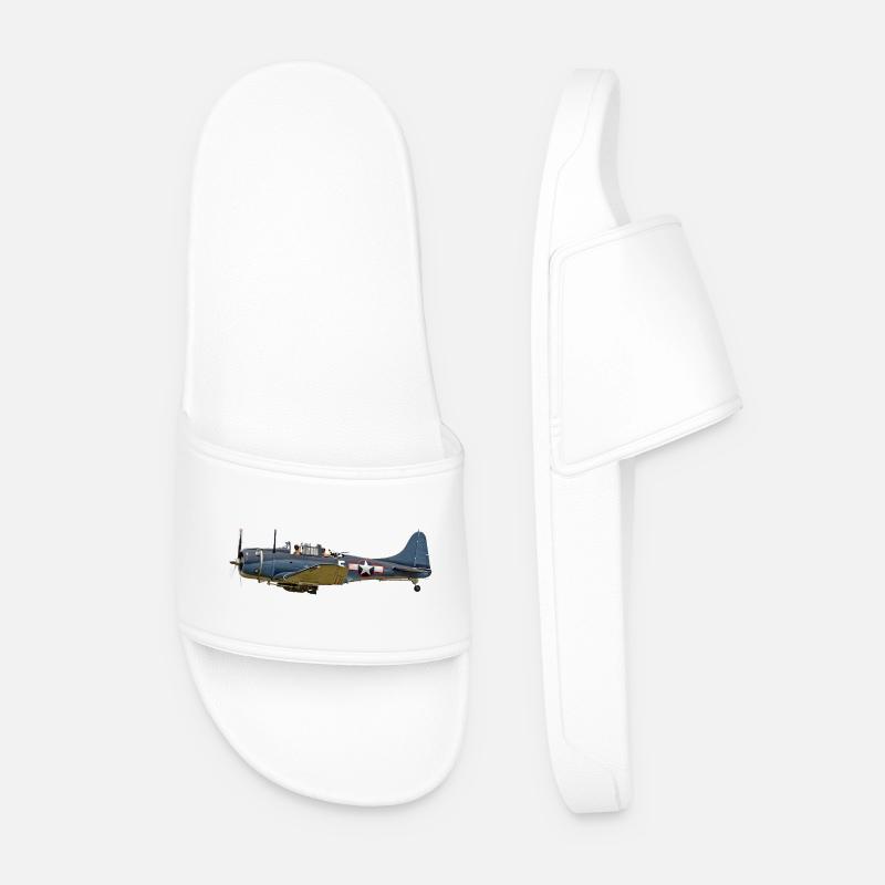 SBD Dauntless - Men’s Pool Sliders - white