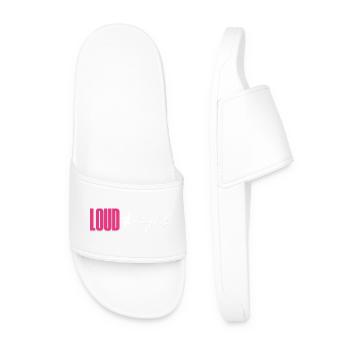 Fort n’est pas synonyme de droit - Claquettes Homme - blanc - Devant