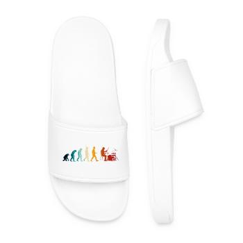 Battery Evolution - Men’s Pool Sliders - white - Front