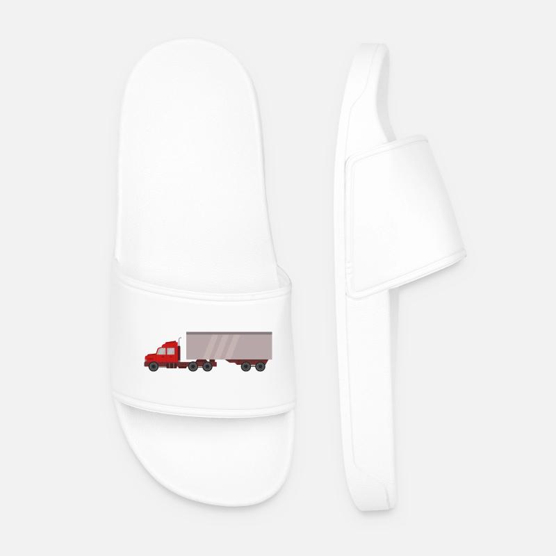 Container-LKW - Männer Badelatschen - Weiß