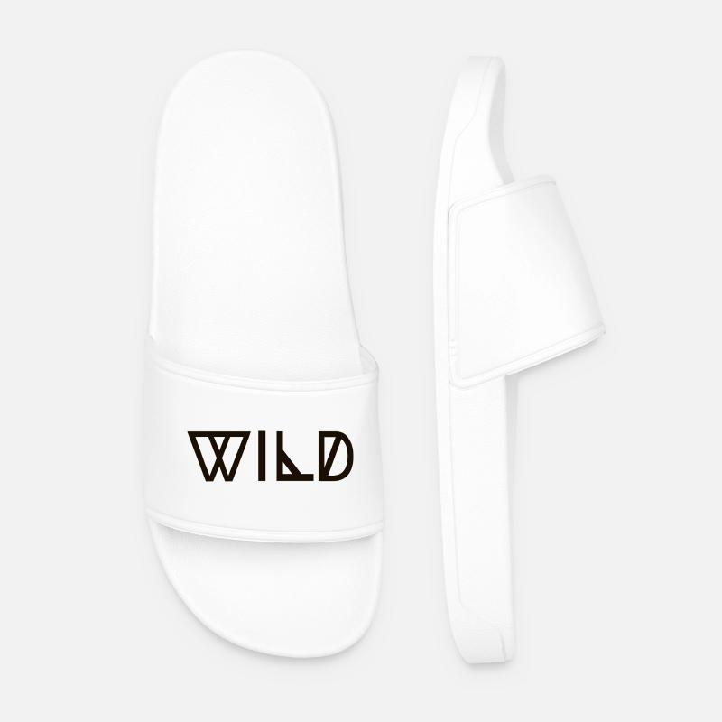 WILD - Männer Badelatschen - Weiß