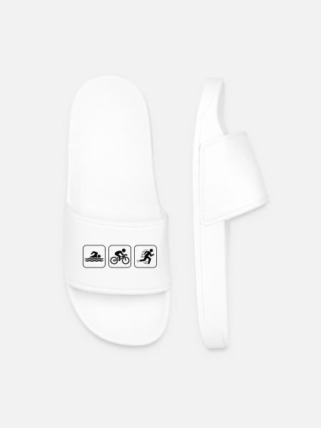 Triathlon Icons Sport - Men’s Pool Sliders - white