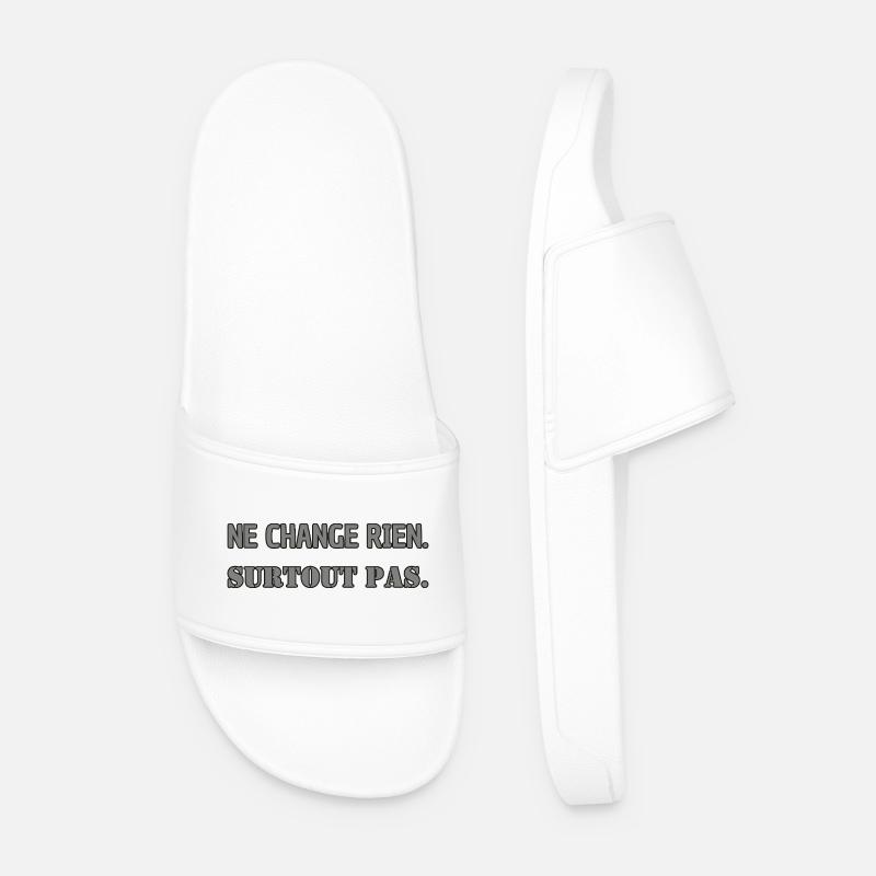 Doesn't change anything. Absolutely not. - Men’s Pool Sliders - white