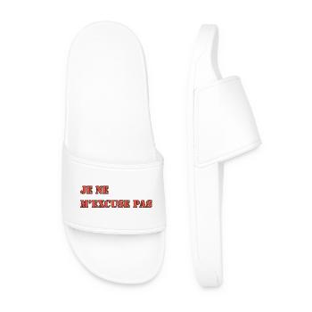 JE NE M’EXCUSE PAS - Claquettes Homme - blanc - Devant