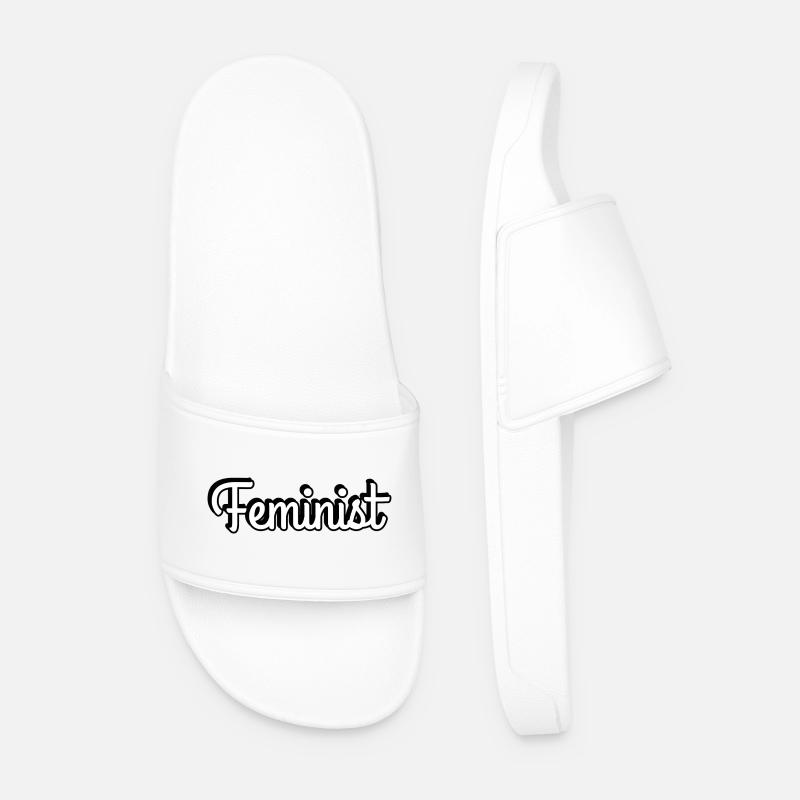 Feministin - Männer Badelatschen - Weiß