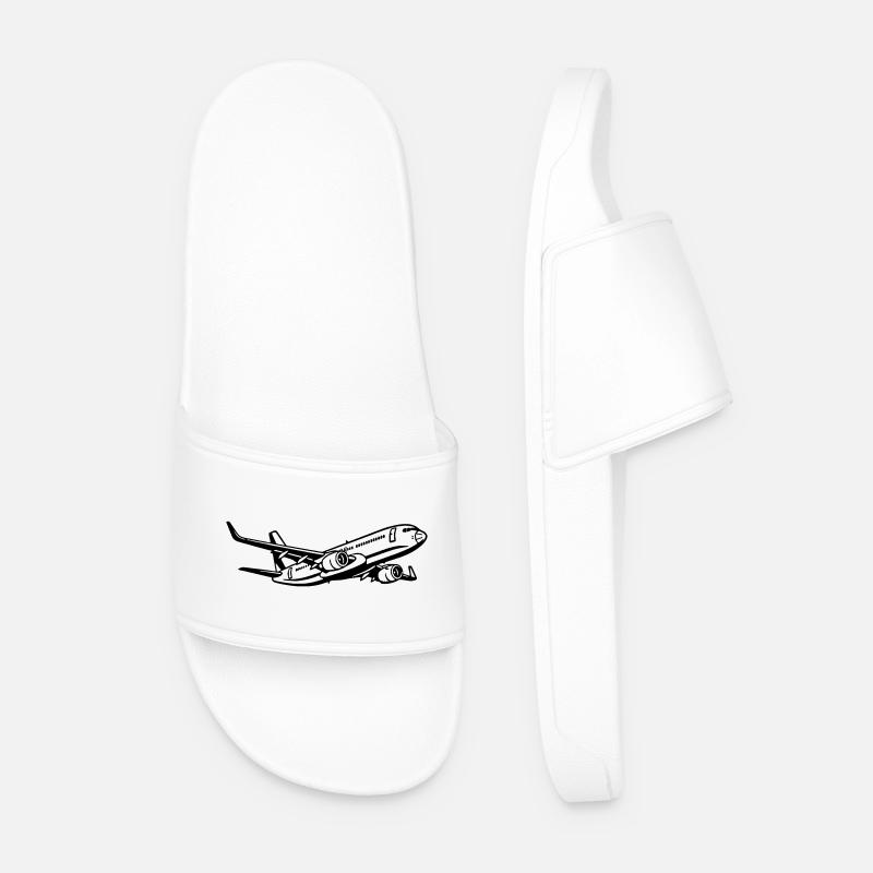 Flugzeug - Männer Badelatschen - Weiß