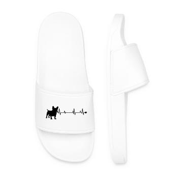 Chien - Claquettes Homme - blanc - Devant