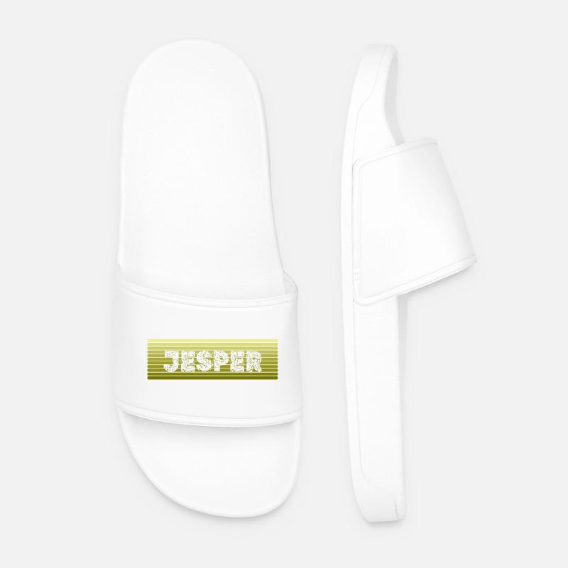 Name: Jesper - Men’s Pool Sliders - white