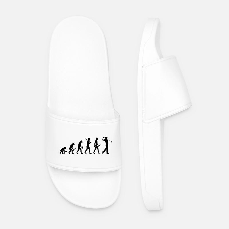 Evolution Golfer Golf - Men’s Pool Sliders - white