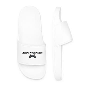 Le rétro ne meurt jamais - Claquettes Homme - blanc - Devant
