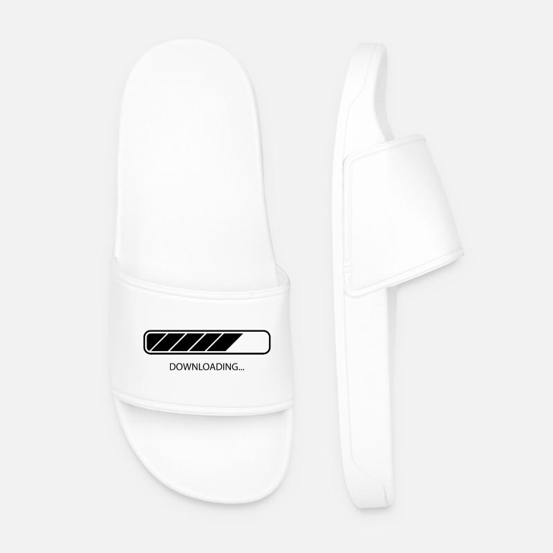 Downloading - Men’s Pool Sliders - white
