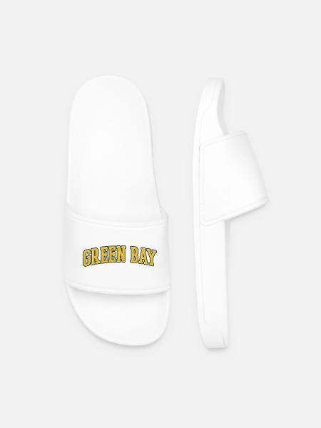 Green Bay Wisconsin - Men’s Pool Sliders - white